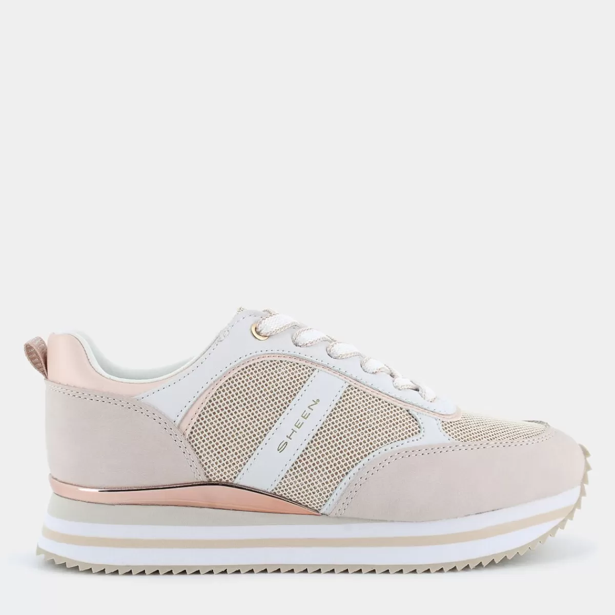 CI-E24D-01NUDE- SNEAKERS^SHEEN Fashion
