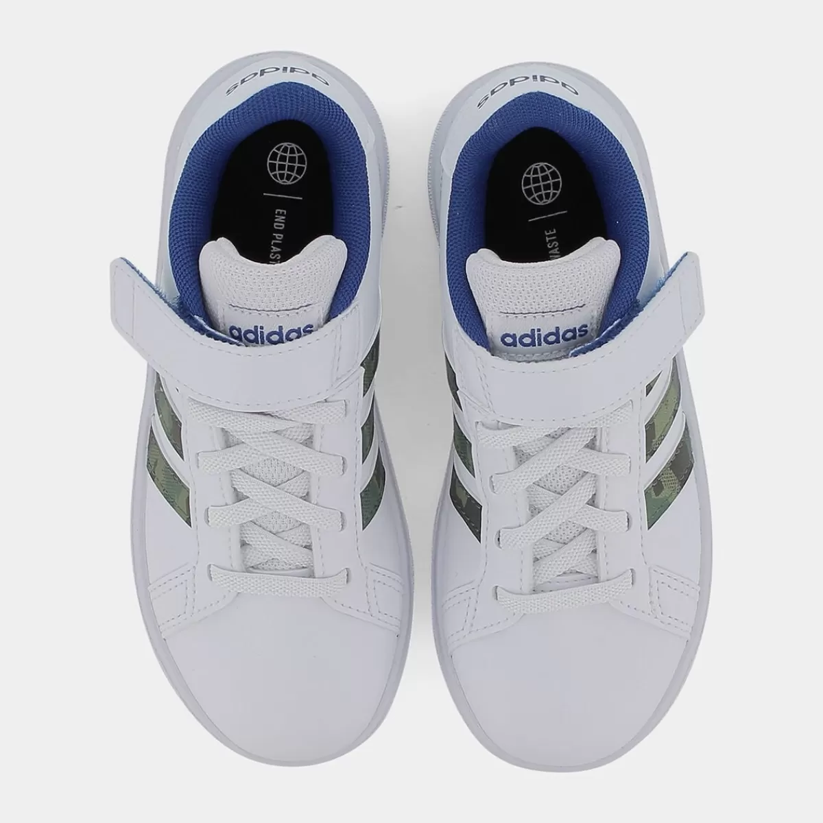 GV6809GRAND COURT 2.0 EL Kftwr white/green oxide/team royal blue- SPORTIVE^ADIDAS Store