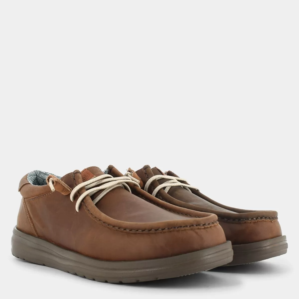 HD.40175WALLY GRIPBROWN- MOCASSINI^HEY DUDE Discount