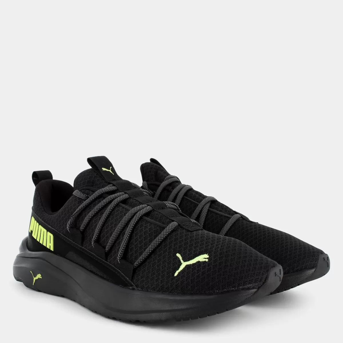 377671SOFTRIDE ONE4ALLBlack-Lime Pow-Cool Dark Gray- SPORTIVE^PUMA New