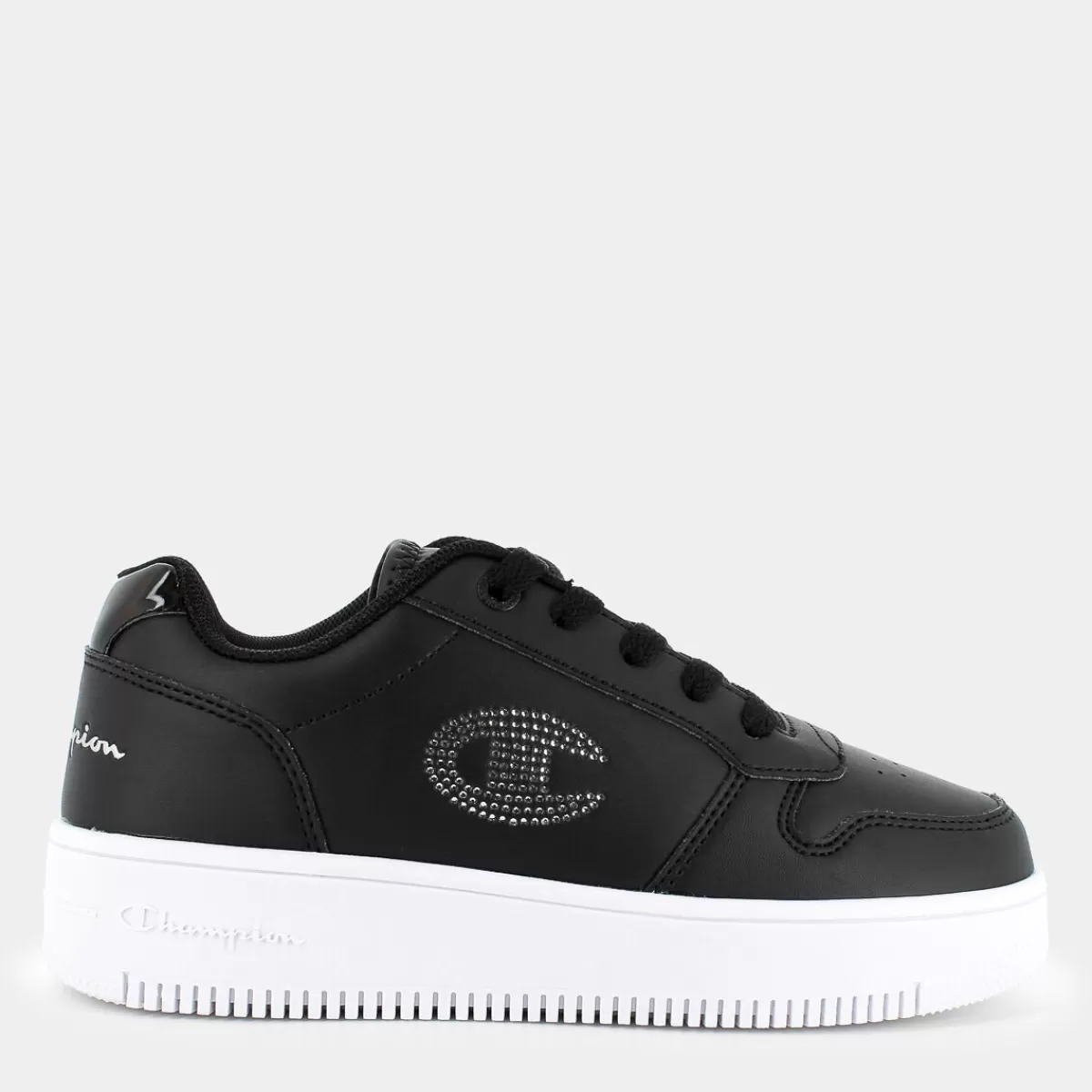 S32872REBOUND PLATFORM GLITTER G GS LOWNBK/SILVER- SPORTIVE^CHAMPION Clearance