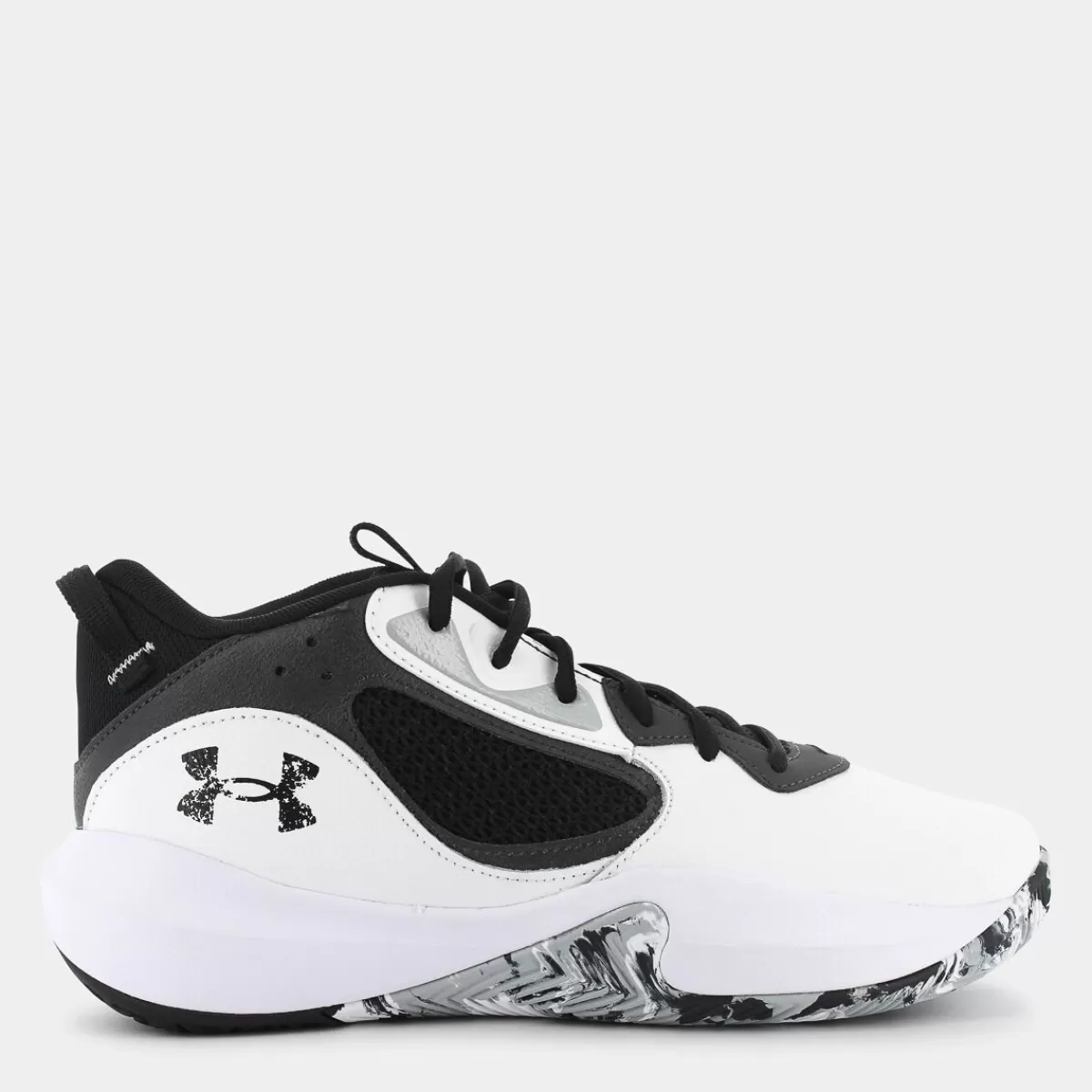 3025616UA Lockdown 6White / Jet Gray / Black- SPORTIVE^UNDER ARMOUR Clearance