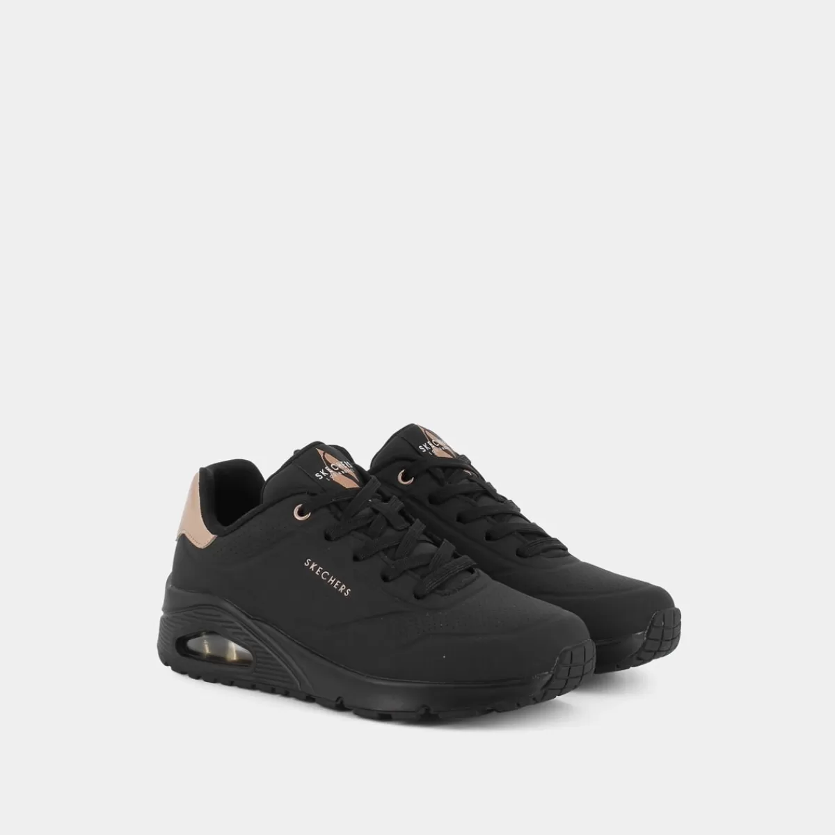 177094UNOBLACK DURABUCK/MESH- SPORTIVE^SKECHERS Flash Sale