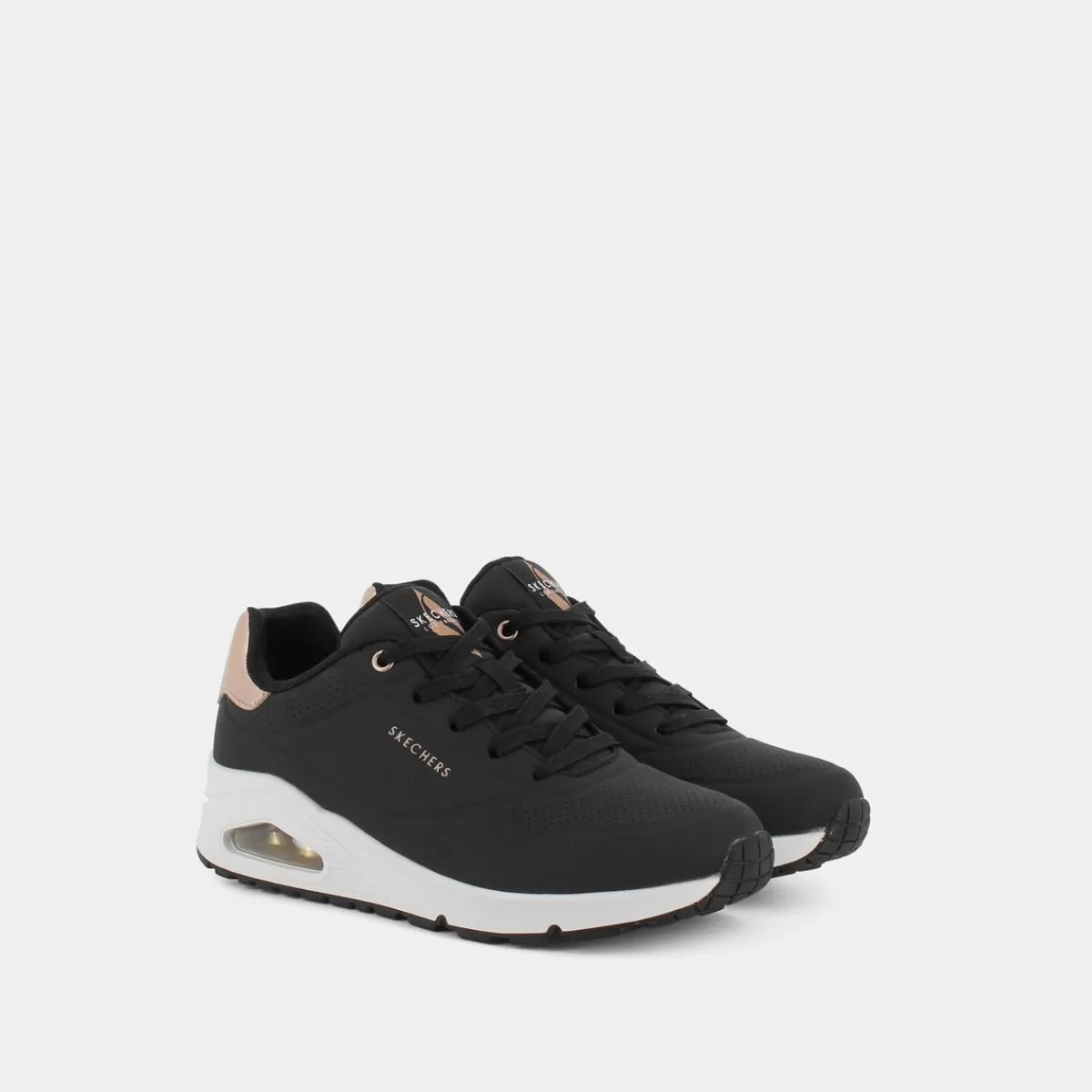 177094UNOBLACK DURABUCK/MESH- SPORTIVE^SKECHERS Sale