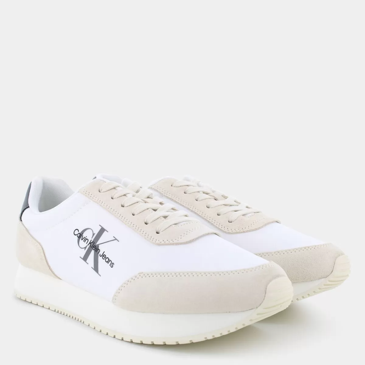 YM0008040K6PHUKET RETRO RUNNERBRIGHT WHITE/C WHITE/CHARCOAL GREY- SNEAKERS^CALVIN KLEIN JEANS Online